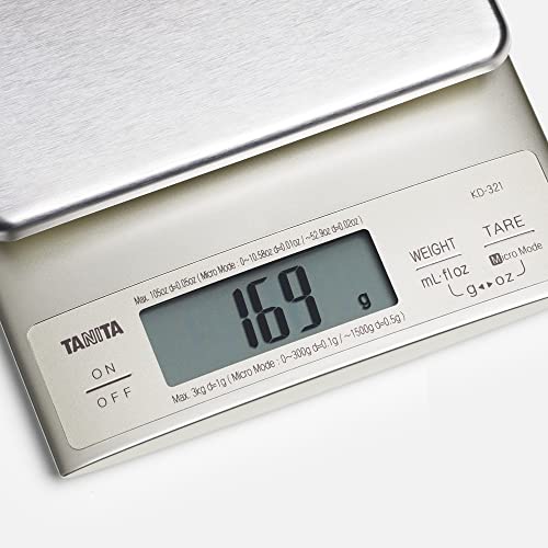 Tanita Kd-321 Digital Kitchen Scale 3Kg-Silver #TOP2