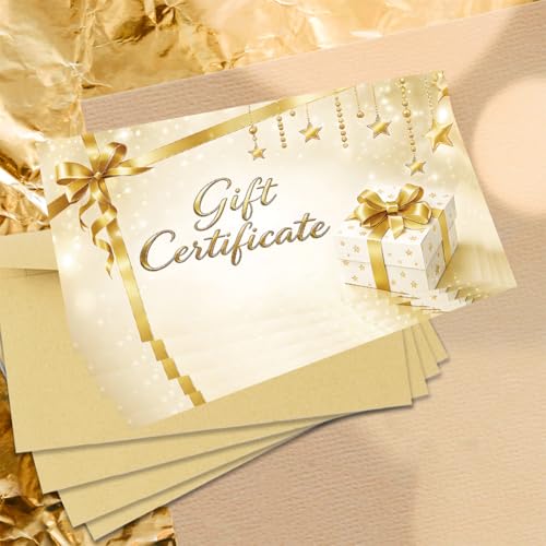 Certificat cadeau vierge avec enveloppe pour ne plus manquer d'idées - 5