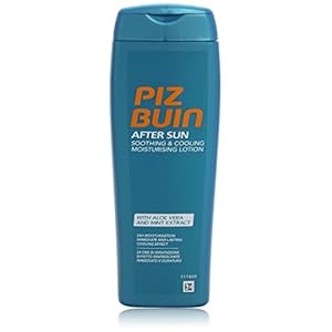 PIZ BUIN After Sun Soothing & Cooling vochtinbrengende lotion – verkoelende, rustgevende aftersunlotion hydrateert 24…