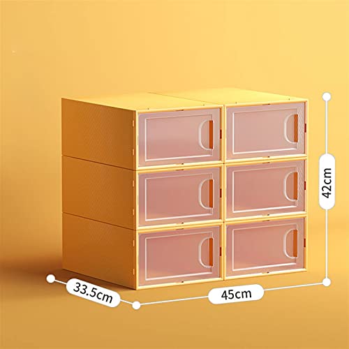 Boîtes à chaussures empilables et modulaires multicolores pour rangement dressing