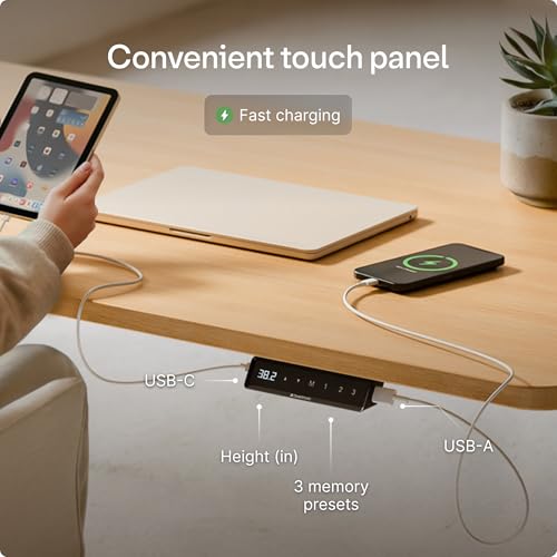 Electric standing desk adjustable