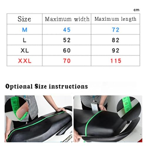 Funda de sillín flexible e impermeable para motos estacionadas 6