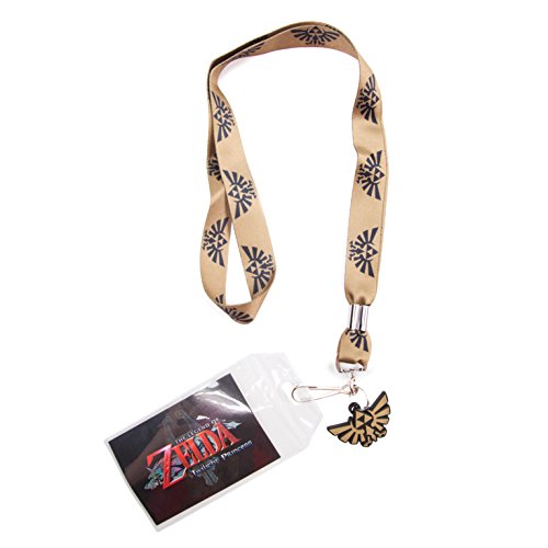 Preisvergleich Produktbild Nintendo Zelda Lanyard - Logo braun / schwarz