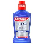 Colgate Peroxyl Antiseptic Mouthwash and Mouth Sore Rinse, 1.5% Hydrogen Peroxide, Mild Mint - 500ml, 16.9 Fluid Ounces - Image 2
