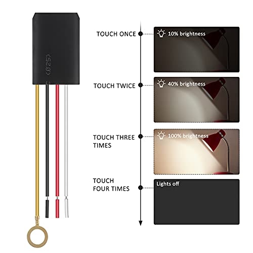 rosenice Touch lamp bureau lichtsensor 3-weg schakelaar dimmer reparatie - Afbeelding 7