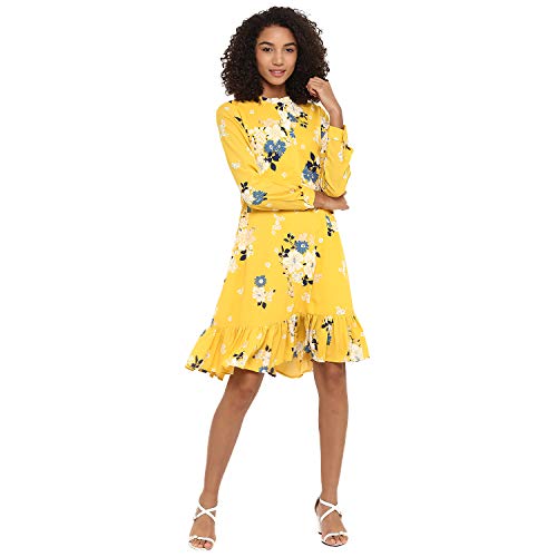 Image of Harpa Mock Neck Floral Dress