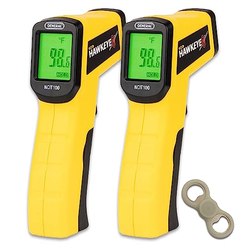 Infrared Thermometer Non-Contact Temperature Gun Bulk 3 Pack – Bundle with 2 Hand Held Thermometers for Cooking, Grilling, Meat More Plus Bottle Opener | Digital LCD Screen Thermometer