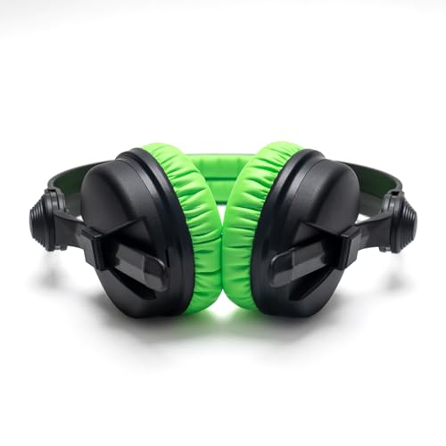Image of Rainbow Color Ear Pads Headband Cushion Kits Compatible with Sennheiser HD25 HD250BT HD25-ll HD25S Il HMD25 Headphone Foam Covers (Green Sets)