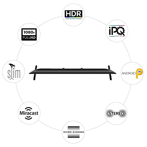 Image of Dyanora 109 cm (43 inch) Full HD LED Smart Android TV with Noise Reduction, Android 9.0, Voice Assistant, Powerful Audio Box Speakers (DY-LD43F2S)