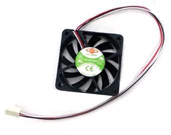 Top Motor 60mm Computer Case Fan - 60x60x10mm Low Speed 3-Pin Cooling Fan