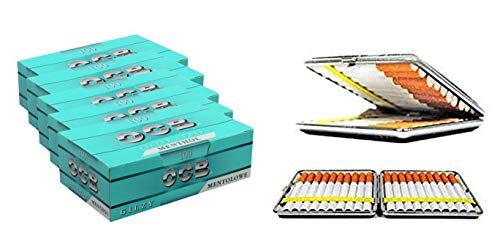 SweedZ 500 OCB mentol (casquillos, filtros, tubos para cigarrillos) 5 x 100 + estuche