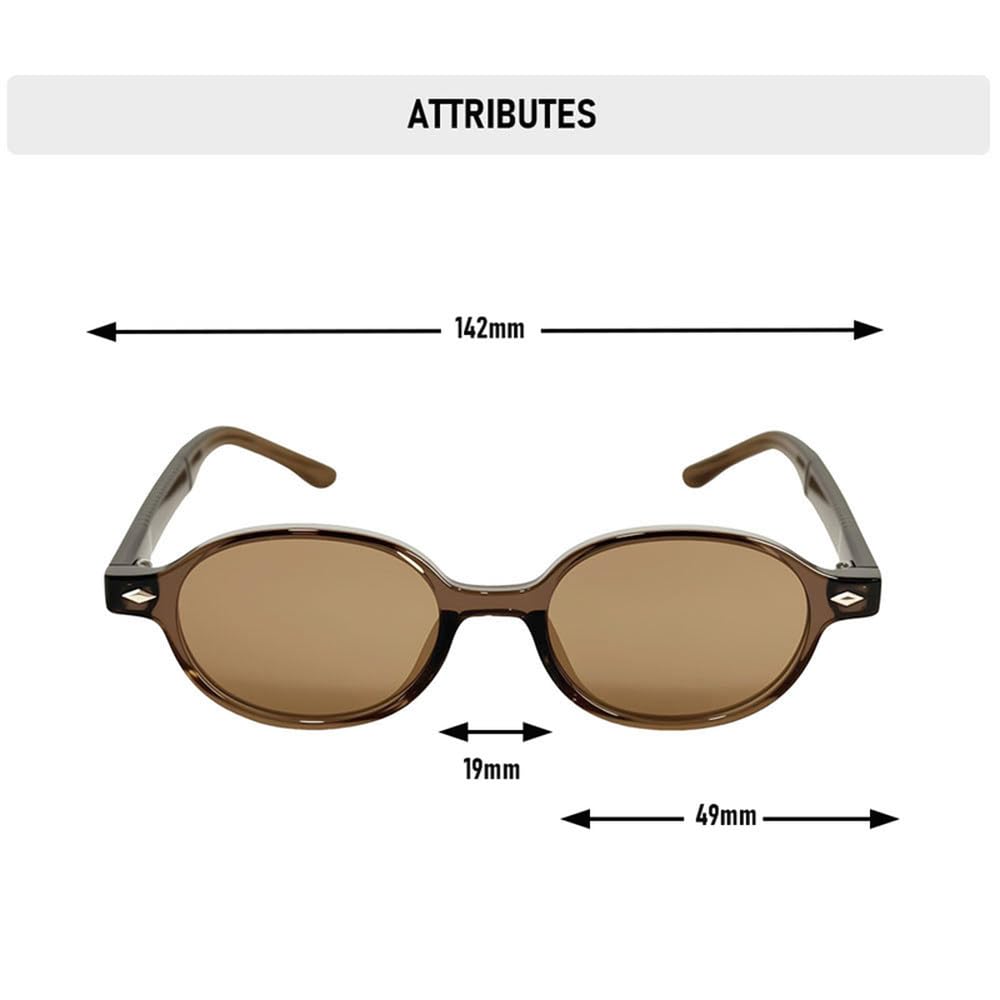 Gafas de sol vintage para hombre con protección UV400, forma ovalada, ultraligeras, ideales para vacaciones.