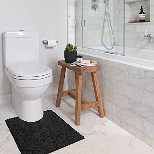 LuxUrux Bath Mat-Extra-Soft Plush Bath Shower Bathroom Rug,1'' Chenille Microfiber Material - Image 3