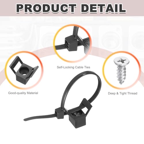 Support de fixation de câble pour regrouper et ranger les fils électriques - 4