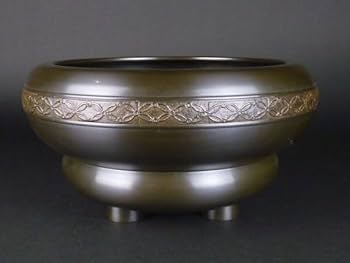 B160b  「唐銅彩色  三瓢  蓋置」福島宗秀造　唐銅風炉師　共桐箱　茶道具 B160b 「唐銅彩色 三瓢 蓋置」福島宗秀造 唐銅風炉師 共桐箱 茶道具