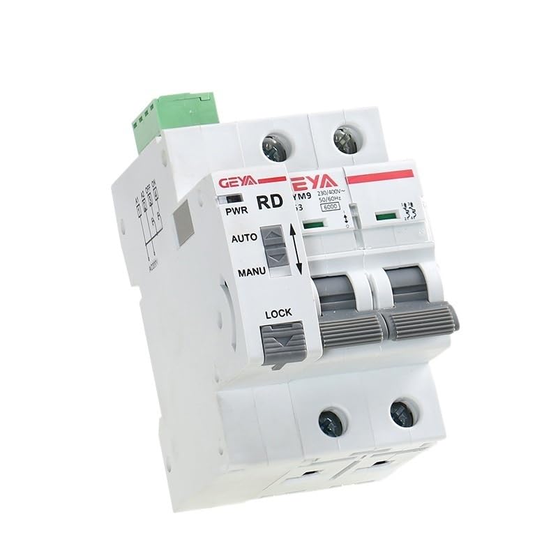 Diferencial Superinmunizado,Diferencial GYM9 2P MCB Con Dispositivo De Reenganche Automático, Disyuntor Reinicio, Reconectador Uso Apto Para Hogar Inteligente(GRD9L-R-DC12V-Auto,2P-MCB-40A)