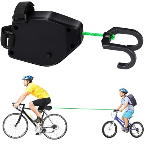 FIVAVA Corde de Remorquage de Vélo Rétractable,Barre Traction Velo Enfant,Câble de Traction,Corde de Traction pour Enfants,Corde de Traction pour VTT