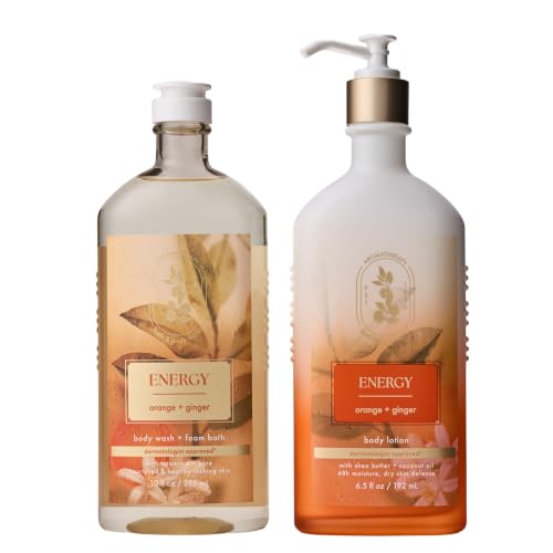 Bath & Body Works Body Wash and Body Lotion, Orange Ginger, 2 Pack