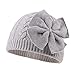 Zsedrut Baby Girls Knit Hats Toddler Infant Beanie Caps Fashion Soft Warm Skull Hood Cap (Gray, M)