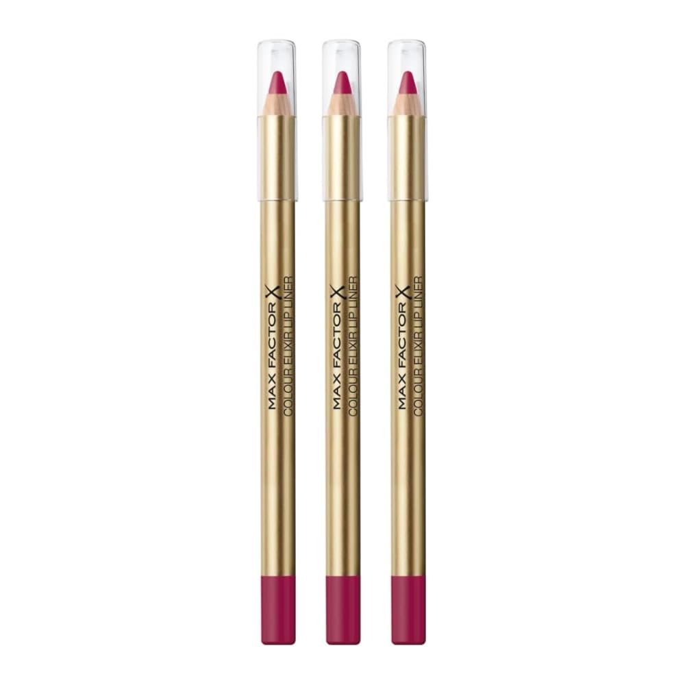 3 x Max Factor Colour Elixir Lip Liner - 050 Magenta Pink