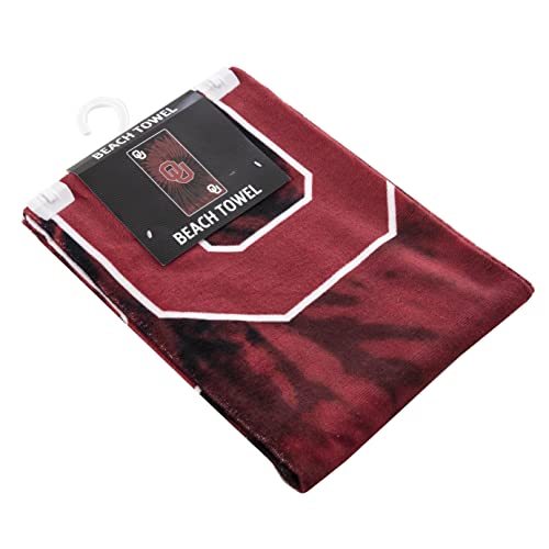 Image of Northwest NCAA Oklahoma Sooners Unisex-Adult Beach Towel, 30 inch x 60 inch, Psychedelic