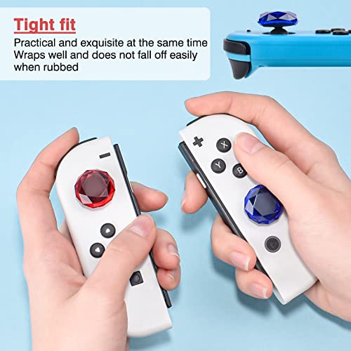 Joystick cover Switch Lite y OLED tapas transparentes azul rojo 6