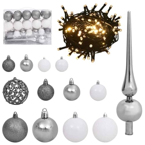 Árbol de Navidad artificial de 120 cm decorativo con ramas plegables 6