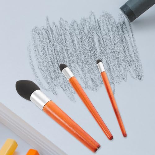 Veemoon Pinceles para Mezclar Tinta de Esponja Suave, 3 Unidades, Herramienta para Difuminar y Sombrear en Dibujo Artístico, Kit Versátil para Artistas y Suministros de Arte Profesionales - imagen 5