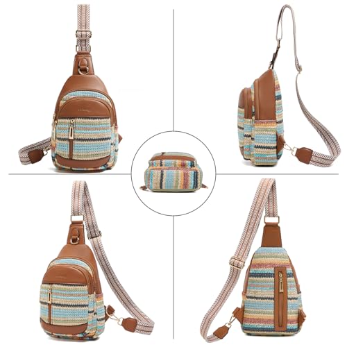Image of cakang Womens Sling Bag Crossbody Bags for Women Vegan Leather Sling Backpack Daypack Fanny Pack Crossbody Purse Travel