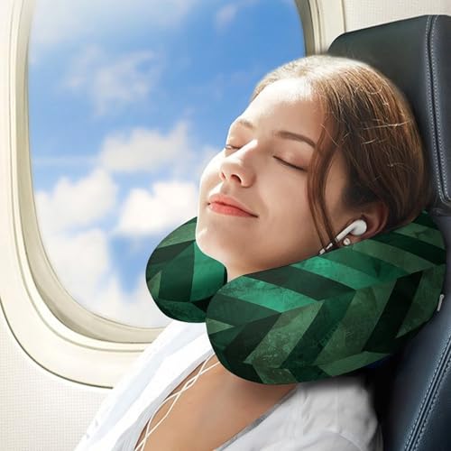 Almohada de espuma viscoelástica cervical verde tamaño moderado miniatura 3