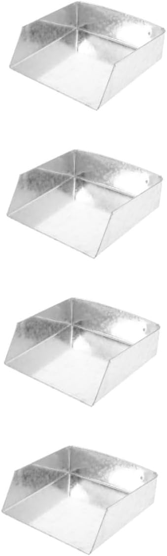 NUOBESTY 4pcs Gutter Downspout Drainage Strainer Durable Rainwater Collector for Efficient Water Flow Corner Installation Height for Outdoor Use