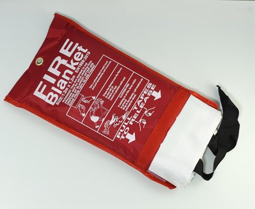 Image of RIVERWELD Fire Blanket for Home Kitchen Emergency Fire Suppression Fireproof Blanket Retardant Blankets Fire Safety & Emergency Supplies for House Car Fireplace Camping Picnic Grill 48 inchx48 inch