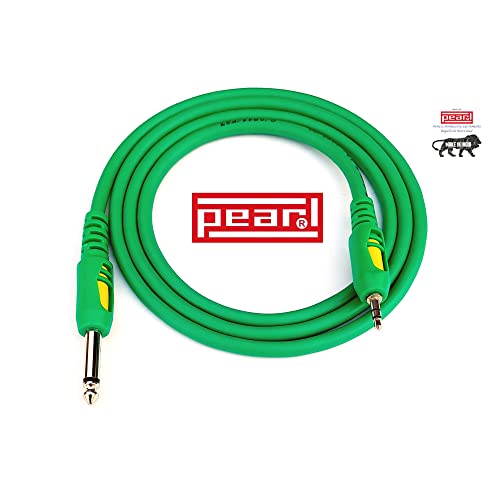 Image of PEARL 4.5 Feet AUX Cable (EP Stereo - P38) - Green