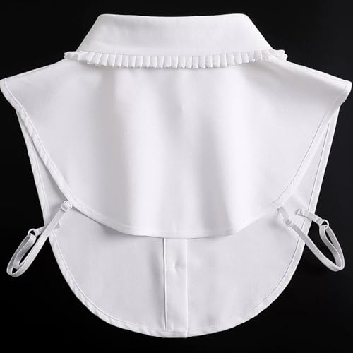 Shinywear Rhinestone Fake Collar Detachable Dickey Collar Blouse Half Shirts Peter Pan Faux False Collar for Women4