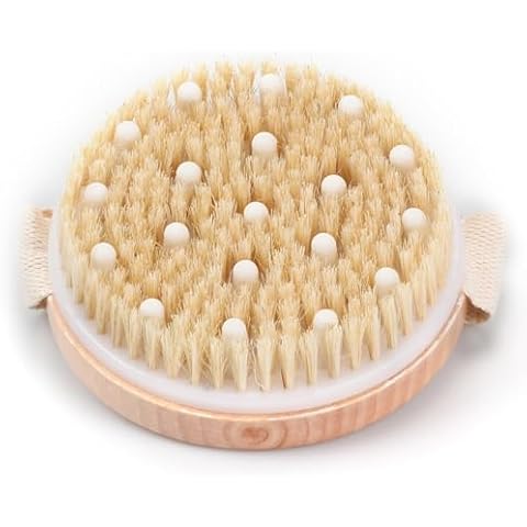BRITECO Natural Bristle Dry Body Brush Cover
