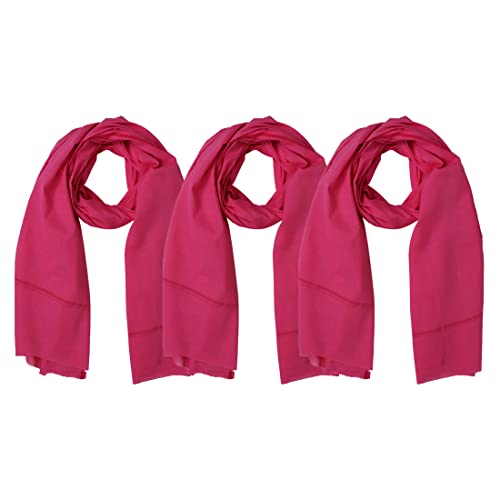 Image of Cotton Skin Friendly Summer Shrink Proof Bath Towel Pure Cotton Gamcha Soft 100% Men Boys All Purpose Living Handloom Dark Pink Pack 03