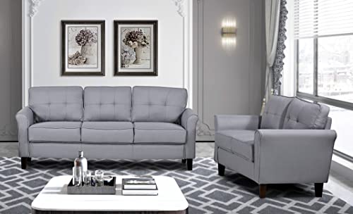 Kouchouk Velvet Comfy Three Seater Living Room Furniture Modern Mid