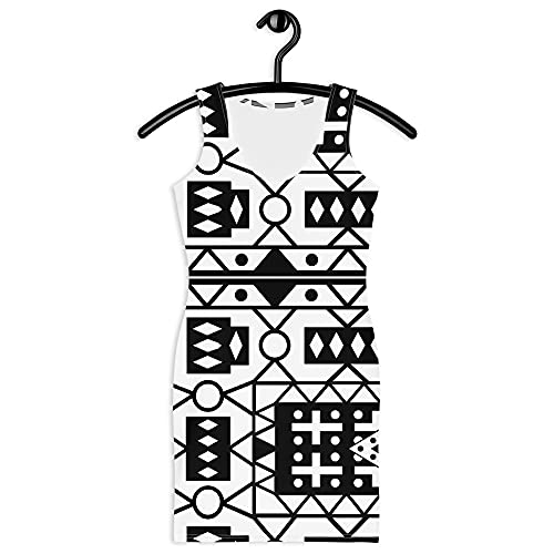 Robe africaine wax Samakaka cintrée motif Kizomba