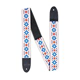 Hardware cromato MARTIN 18a0180 Jacquard United Cosmos-Tracolla per Chitarra, Rosso, Taglia Unica Unisex-Adulto