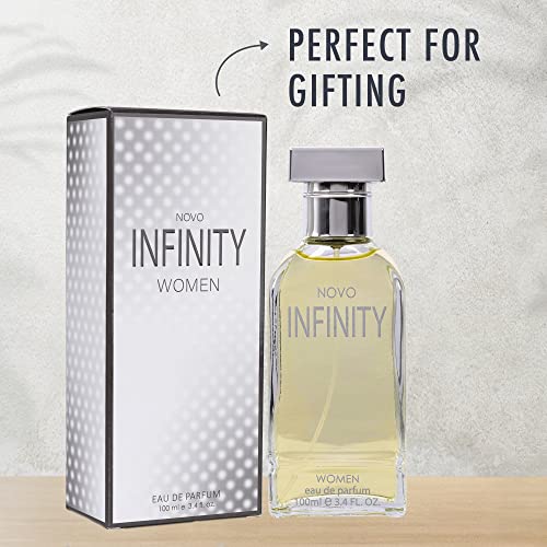 Novo Infinity For Women - 3.4 Fluid Ounce Eau De Parfum Spray For Women - Refreshing Mix Of Citrus Floral & Musk Fragrances Smell Fresh All Day Long Lovely Gift For Women For All Occasions #TOP7