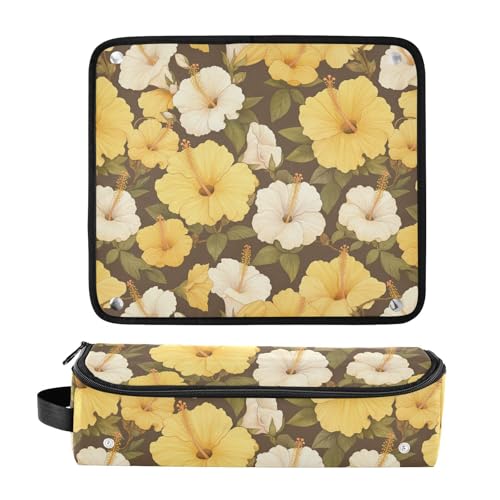 Organizer 2 en 1 para herramientas de cabello con estera resistente al calor desmontable y accesorios para planchas y rizadores miniatura 3