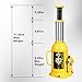 YELLOW JACKET 20 Ton Muti-Directional Welded Bottle Jack (40,000lb), Horizontal Bottle Jacks Use for Car, Pickup, Truck, RV, Auto Repair, Hydraulic Bottle Jack, Yellow