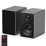 KEiiD PC Computer Speaker, Bluetooth Stereo System with Aluminum Housing, Bookshelf Speaker for Home Audio System, Studio Monitor Speaker with Optical AUX Input, for Turntable/CD Player/PC/Laptop/TV