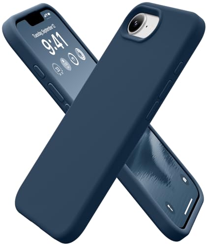 Image of GolbinBox Magnetic for iPhone 17e /16e Case, Silicone Cover, Dark Blue