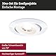 Paulmann 99995 LED Einbauleuchte 3-Step-Dim 10er-Pack schwenkbar 82mm 70° 10x4,8W 10x450lm 230V 3000K Weiß matt