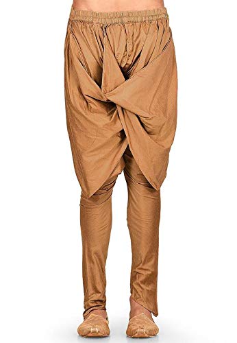 ARISHA Mens Stripe Poly Slub Harem Pants-(Free Size)-image-27