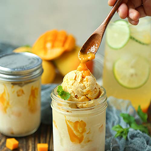 DanziX Holzlöffel, 20,3 cm, Cocktail-Rührlöffel, Kaffee, Suppe, Eistee, zum Kochen, Hellbraun, Dunkelbraun - Image 8