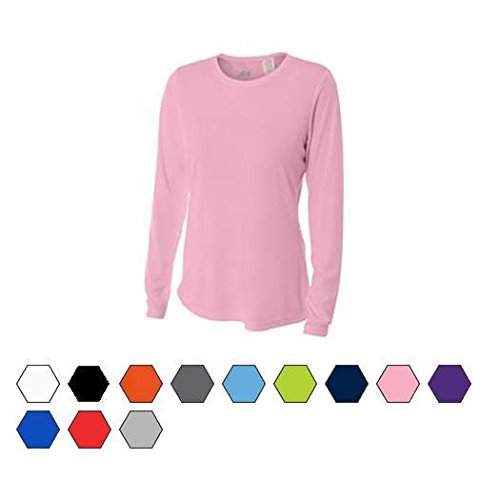 Authentic Sports Shop Black Women's Adult Medium Long Sleeve Wicking Cool & Comfortable Shirt/Undershirt