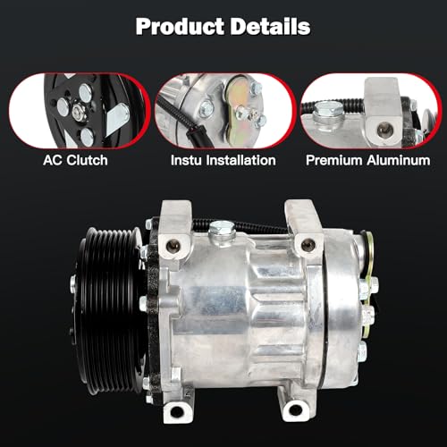 Image of CCIYU AC Compressor w /Clutch for Dodge for Ram 3500 5.9L 1994-2005