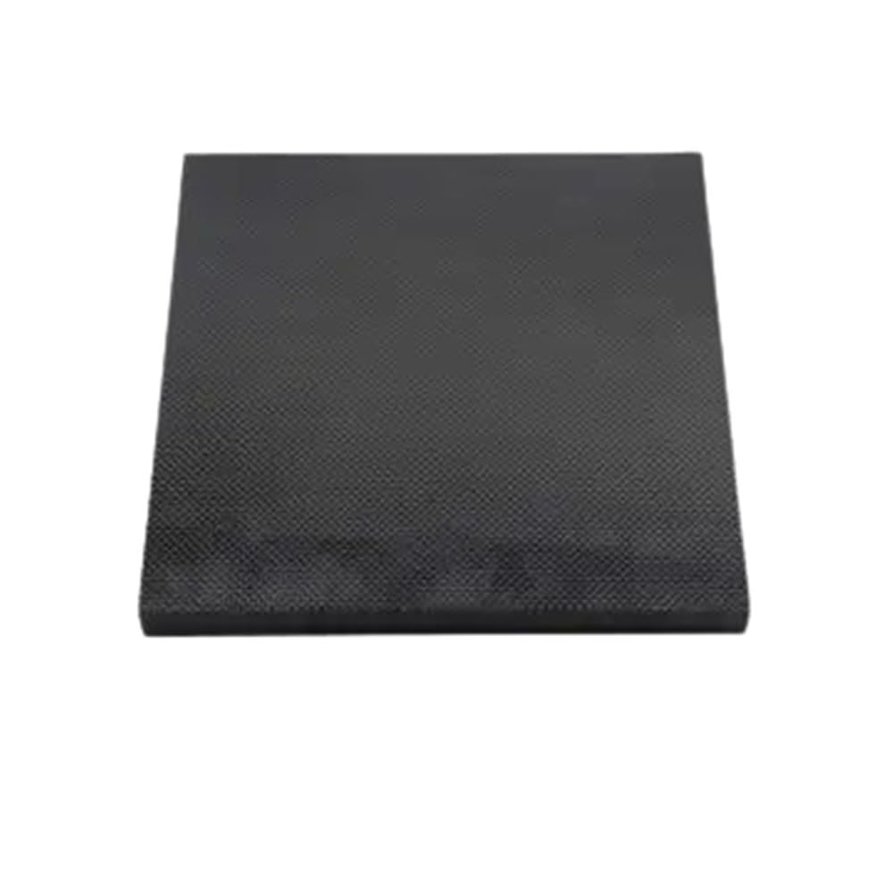 Scheda composita Foglio in fibra di carbonio 3K con finitura opaca a trama semplice, pannello nero ad alta resistenza 200x250 mm 1 pz(5.0mm)